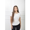 Dámske biele tričko so zlatou aplikáciou 21791