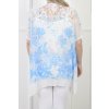 Dámska tunika s tielkom bielej farby s bledomodrým vzorom 21772
