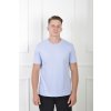 Pánske jednoduché jednofarebné bledomodré tričko 21800