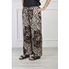 Dámske leopardie nohavice s gumičkou v páse 22169