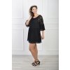Dámska čierna krajková tunika 21881