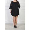 Dámska čierna krajková tunika 21881