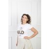 Dámske biele tričko s nápisom "wild" 21856