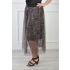 Dlhá dámska tylová sukňa leopardej farby 22026