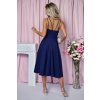 Dámske elegantné tmavomodré šaty na ramienka 22228