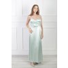 Dámske dlhé hladké mentolové šaty na ramienka  21997