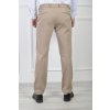 Pánske oblekové nohavice béžovej farby s viazaním 21718