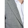 Pánske oblekové sako sivej farby so vzorom kociek 21711