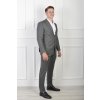 Pánske oblekové sako sivo-zelenej farby s jemnou štruktúrou 21709