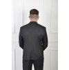 Pánske oblekové sako čiernej farby s jemnou štruktúrou 21705