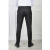 Pánske oblekové nohavice čiernej farby s jemnou štruktúrou 21706