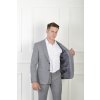 Pánske oblekové sako sivej farby s jemnou štruktúrou 21699
