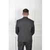 Pánske oblekové sako antracitovej farby s jemnou štruktúrou 21681