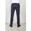 Pánske oblekové nohavice tmavomodrej farby na gumičku 22211