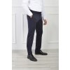 Pánske hladké oblekové nohavice tmavomodrej farby 22213
