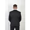 Pánske oblekové sako čiernej farby s veľkými vačkami 22214
