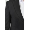 Pánske oblekové hladké sako čiernej farby 22216