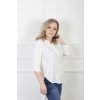 Elegantná biela blúzka s jemnou štruktúrou 22902