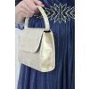 Dámska zlatá elegantná kabelka s uškom 22736