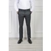 Pánske elegantné kockované tmavozelené nohavice 22267
