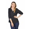 Čierna dámska univerzálna blúzka