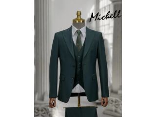 Buďte neprehliadnuteľný. Buďte elegantný. Pánsky tmavozelený 3-dielny oblek, ktorý zaujme na prvý pohľad. Moderná farba,...