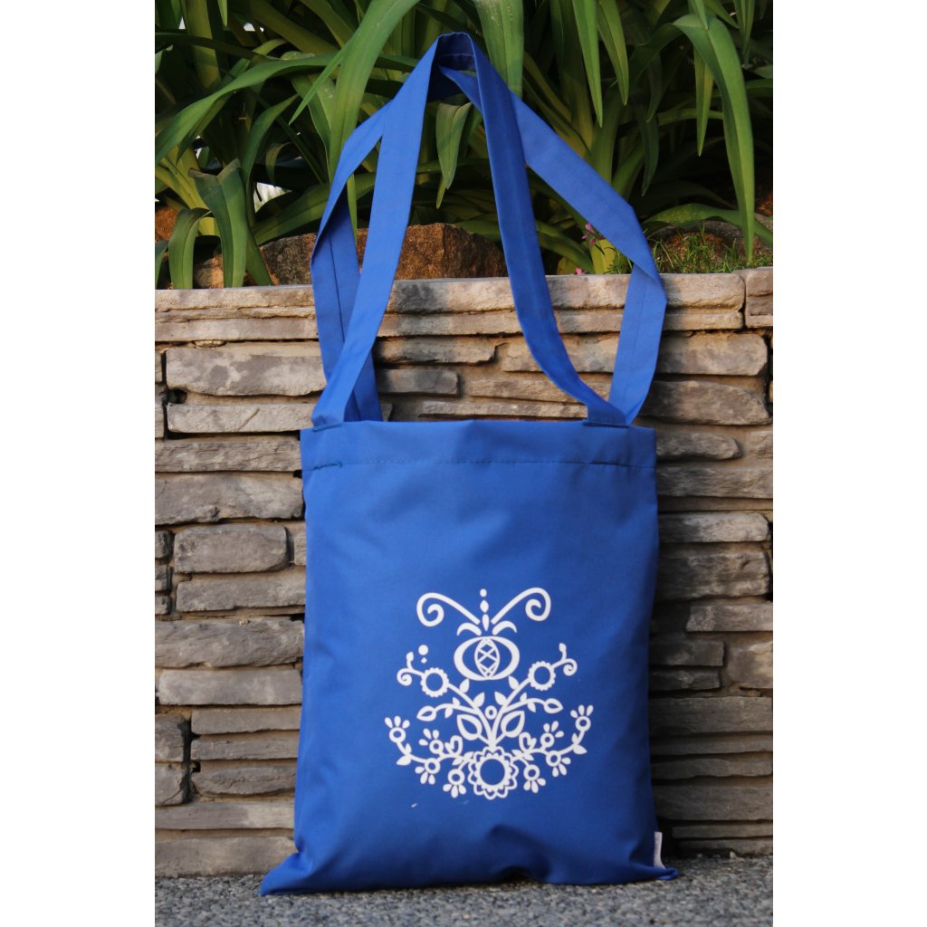 nákupní taška folklór modrá 450308