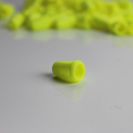 koncovka šňůrky reflexní žlutá (1)