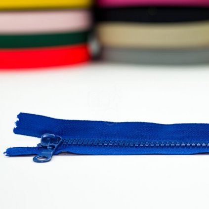 zip kostěný nedělitelný 20cm - modrý