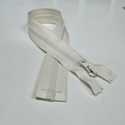 zip kostěný dělitelný 40cm béžový