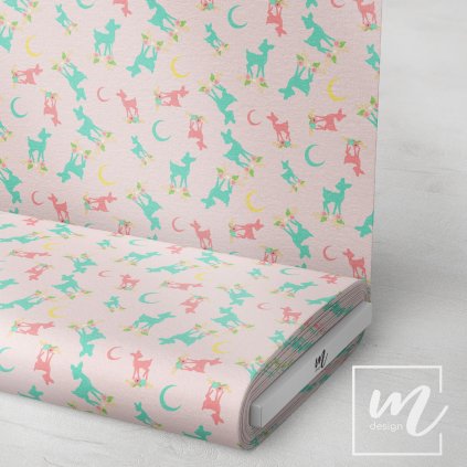 703019 boho koloušek na růžové látka 3