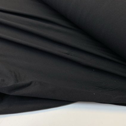 bavlněný úplet s elastanem 200g - černá