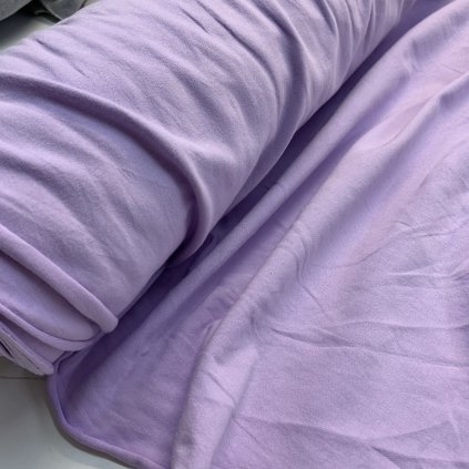 bavlněný úplet s elastanem 200g - světle fialková