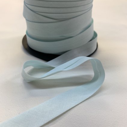 šikmý proužek bavlna 18 mm mint světlá