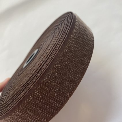 210156 suchý zip háček 3cm hnědý (1)