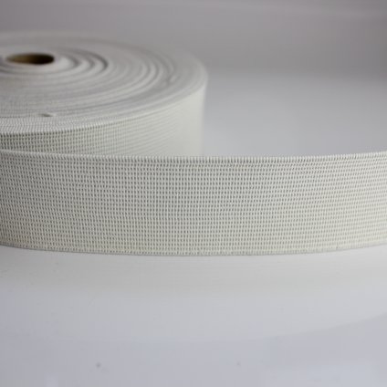 guma plochá pevnější 35mm bílá