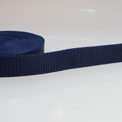popruh 25mm - modrá navy 330