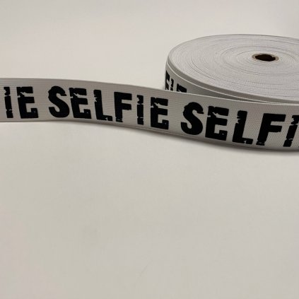 guma na trenky 40mm SELFIE bílá