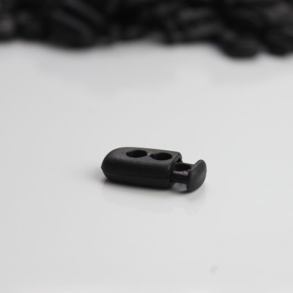 brzda podélná 12x20mm černá 2díry (3)