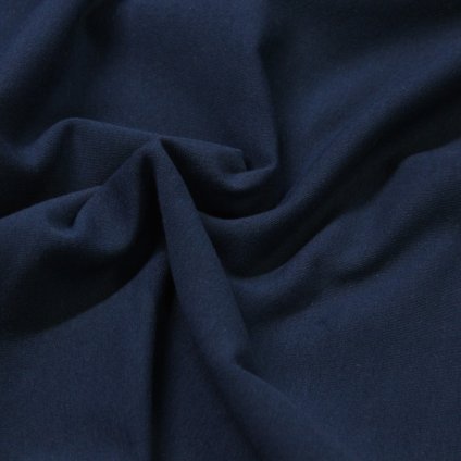 teplákovina nepočesaná s elastanem 290g, modrá navy