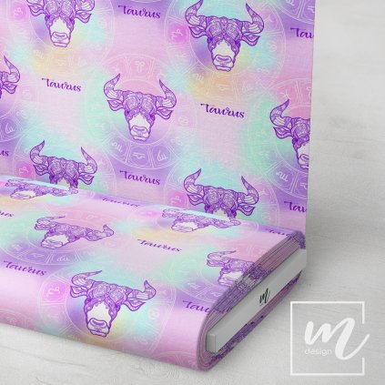 709061 duhové znamení BÝK látka 3