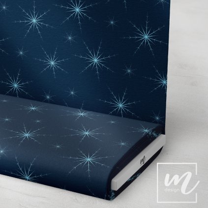 763003 modrá vločka na modré látka 3