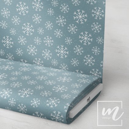 763007 zimní vzor látka 3