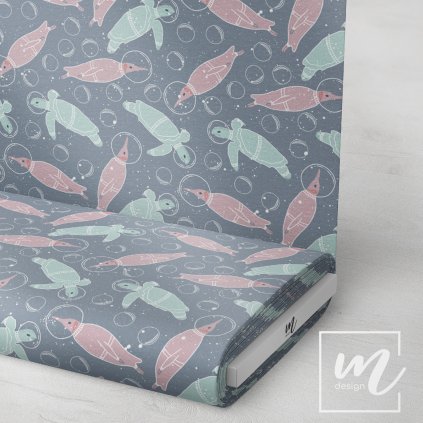 763048 želva v zimě látka 3