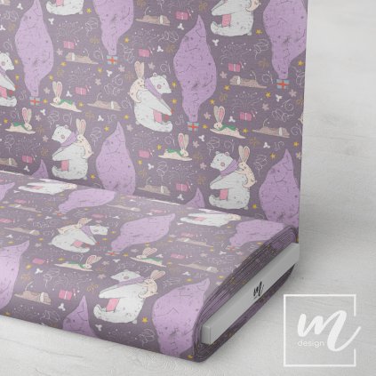 763079 zvířátka a dárečky látka 3