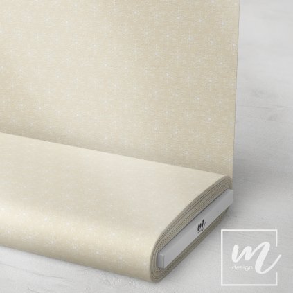 763110 zimní vločka na béžové látka 3