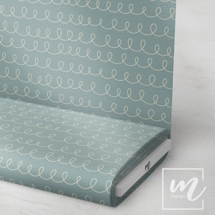 763183 zimní vlnky na tm. šedé látka 3