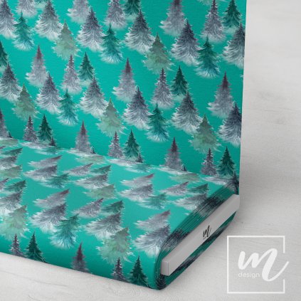 763250 zimní stromy látka 3