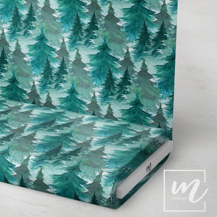 763254 zimní stromy látka 3