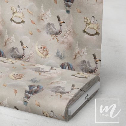 763259 zimní nebesa látka 3